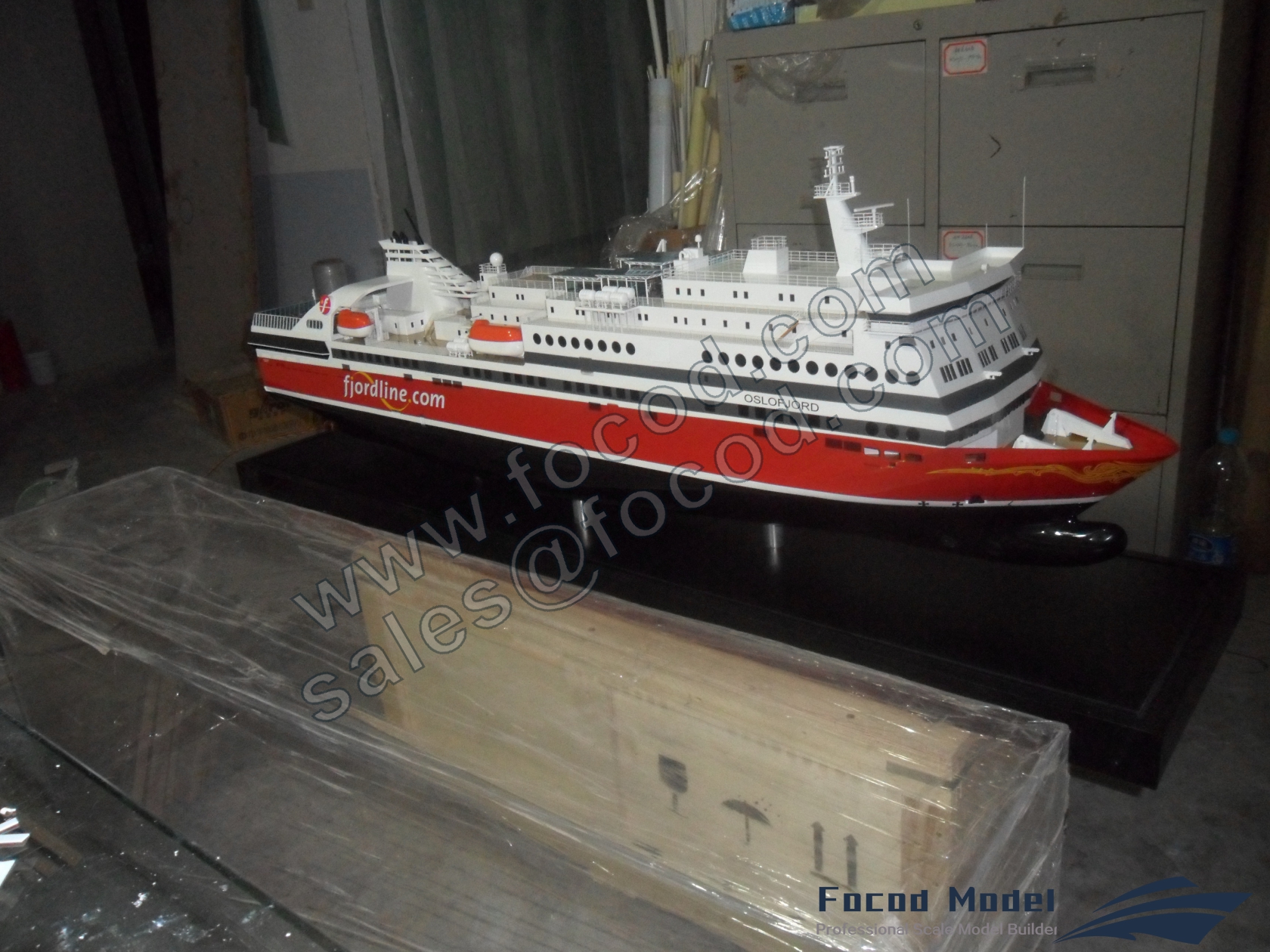 custom made model of 134m Ferry
